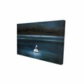 Fondo 20 x 30 in. Beautiful Swan-Print on Canvas FO2790352
